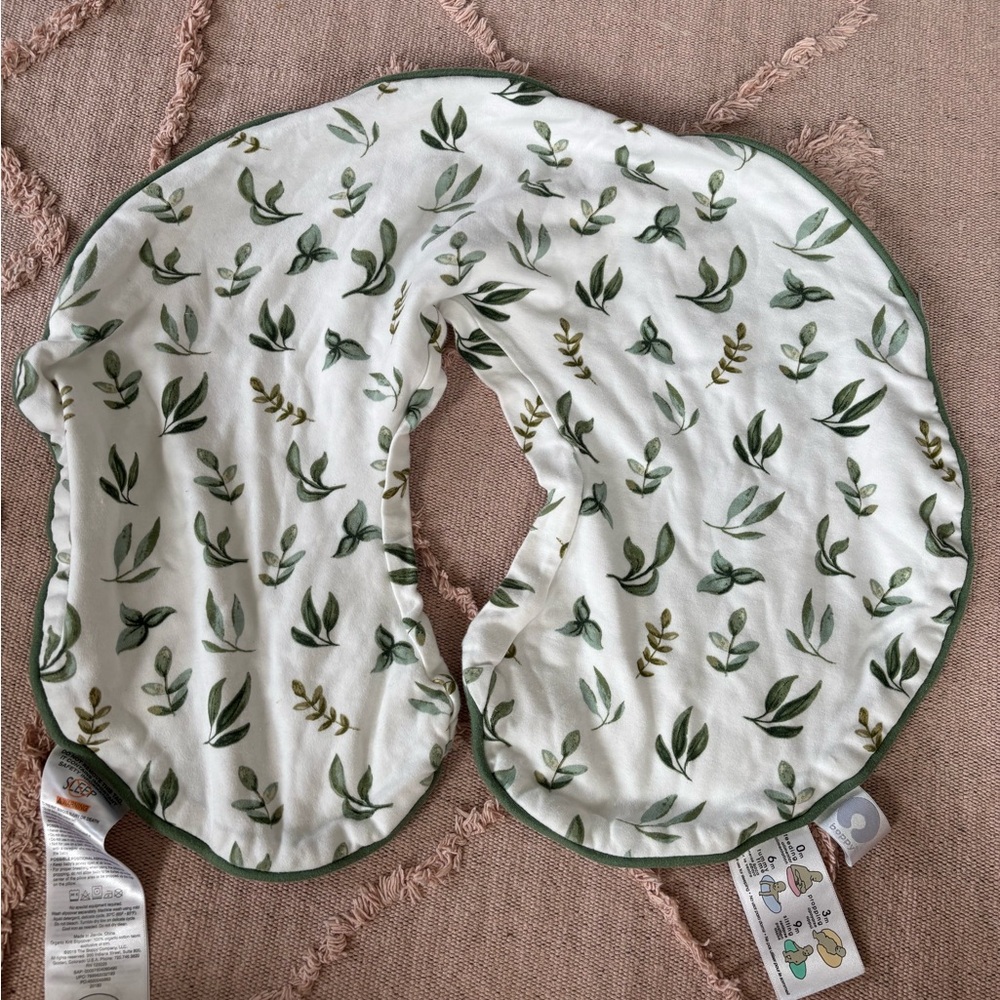 Sage leaf patterned Boppy cover
